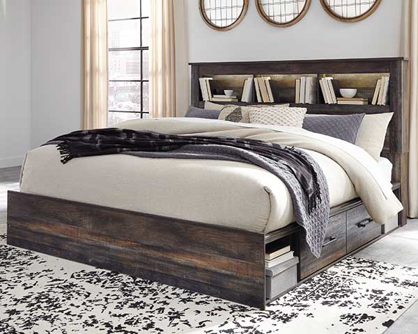 Hb-Fb-Rails Queen Storage Bed