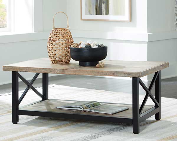 Coffee Table Brown-Black