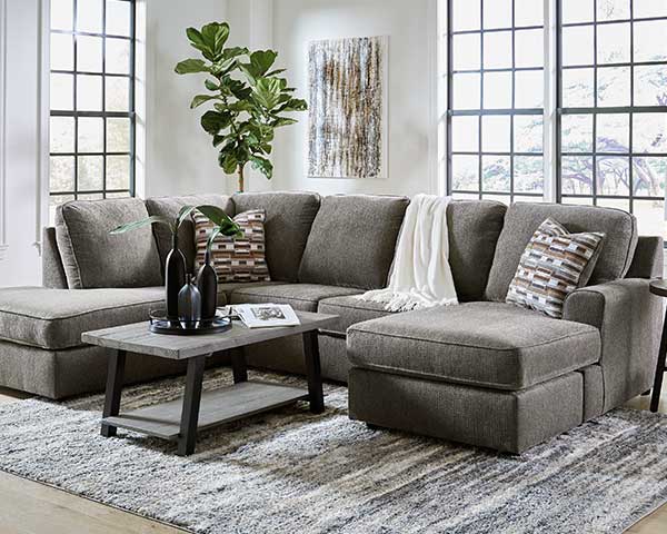 2 Piece Putty Sectional Sofa With Chaise