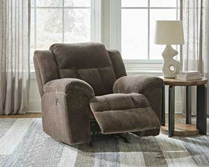 Chocolate Brown Recliner Rocker