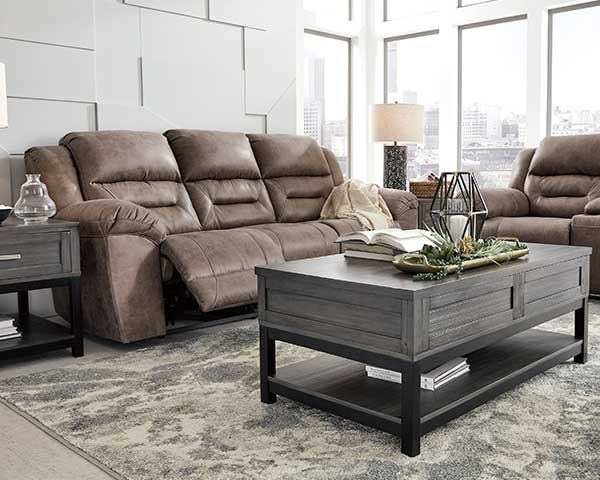 Brown Sofa & Loveseat That Reclines