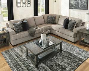 Photo of living room furniture.