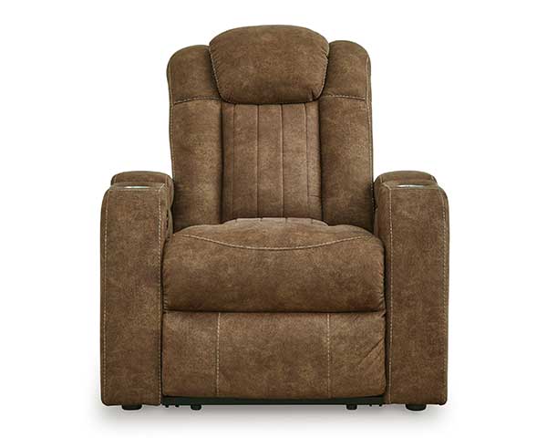 Brindle Faux Leather Recliner second view