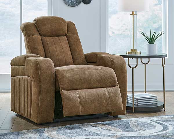 Brindle Faux Leather Recliner