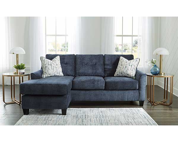 Sofa Chaise With Chair Blue second view