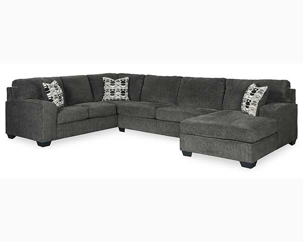 3 Piece Sectional Smoke second view