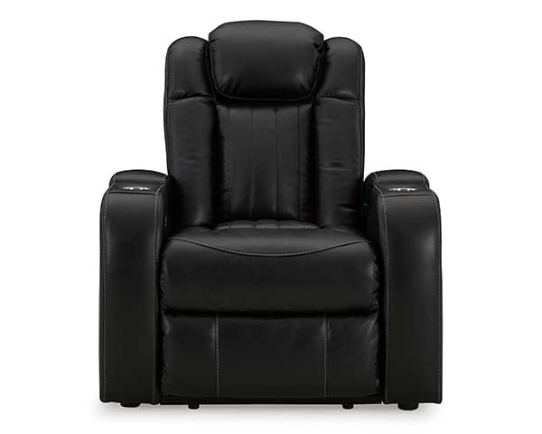 Black Recliner With Power Headrest second view