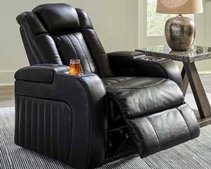 Black Recliner With Power Headrest