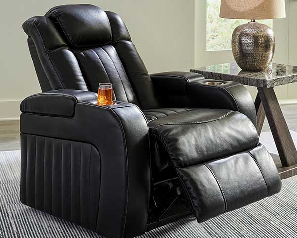 Black Recliner With Power Headrest