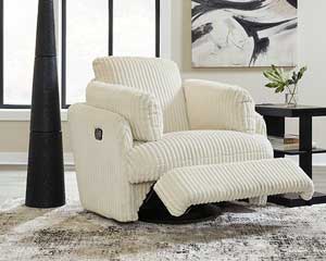 Ivory Recliner That Glides & Swivels