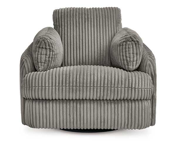 Recliner That Glides & Swivels Grey second view