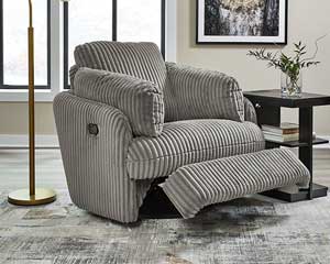 Recliner That Glides & Swivels Grey