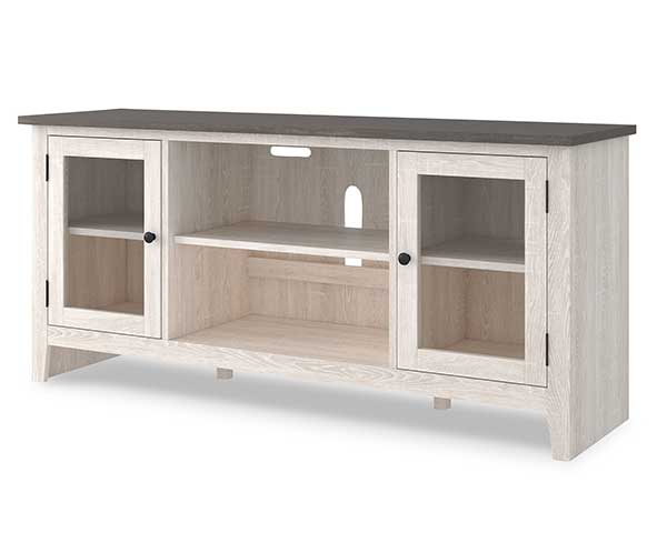 TV Stand Wood 60" Two-Tone second view