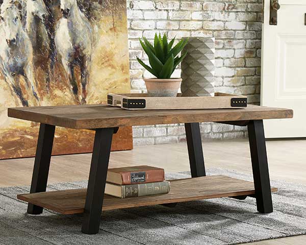 Rustic Coffee Table With Storage