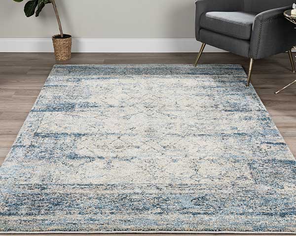 Area Rug 5' X 8' Silver