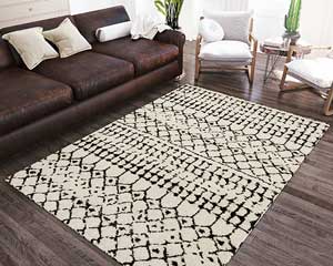 Area Rug 5' X 8' Ivory