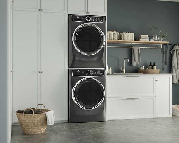 Grey Stackable Washer And Dryer