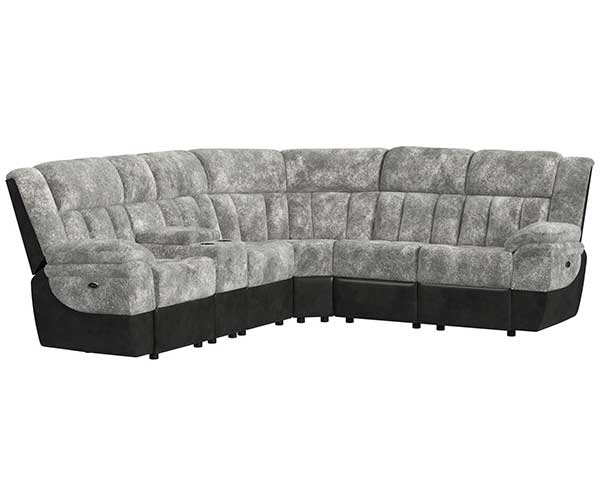 Steel Gray Power Sectional That Reclines second view