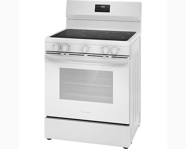 White Radiant Electric Range Kitchen Stove