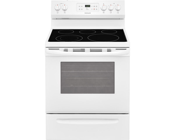 White 30" Electric Range Stove with the EvenTemp & Steam Clean FFEF3054TW