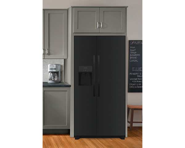 26' Black Standard-Depth Side-by-Side Refrigerator second view