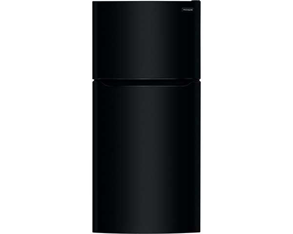 Black 18.3 CF Top Mount Refrigerator With Glass Shelves FFTR1835VB