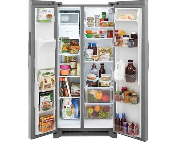 22' Stainless Steel Side-By-Side Refrigerator second view