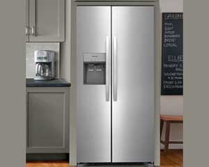 22' Stainless Side-By-Side Refrigerator With Ice & Water Dispenser