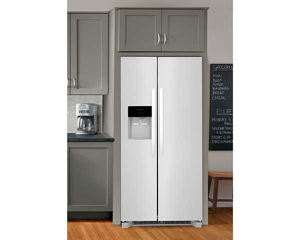 White 22.2 CF Side-by-Side Refrigerator FRSS2323AW