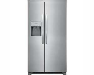 26' Stainless Side-By-Side Refrigerator