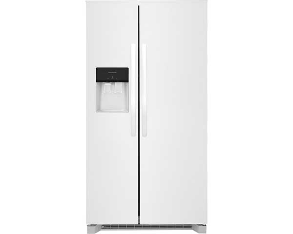 White 25.6 CF SD Side-by-Side Refrigerator FRSS2623AW