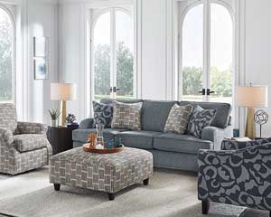 Sofa With Chair Bluestone