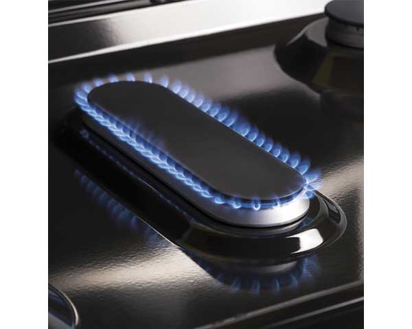 Black Gas Range With Griddle second view