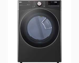 Black Front Loading Electric Dryer HE 7.4'