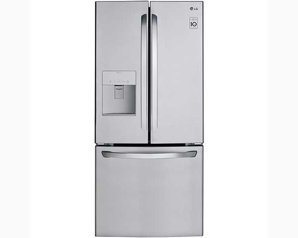 22' Stainless French Door Refrigerator With Ice & Water In Door