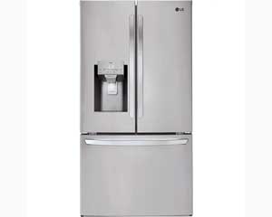 28' Stainless French Door Refrigerator With Ice & Water In Door