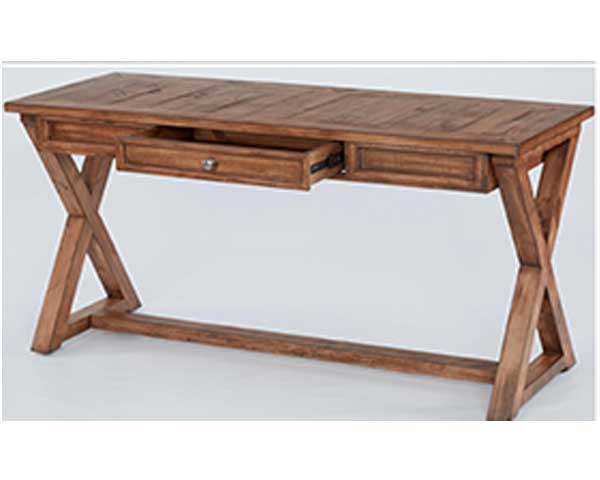 58" Desk Wood Brown