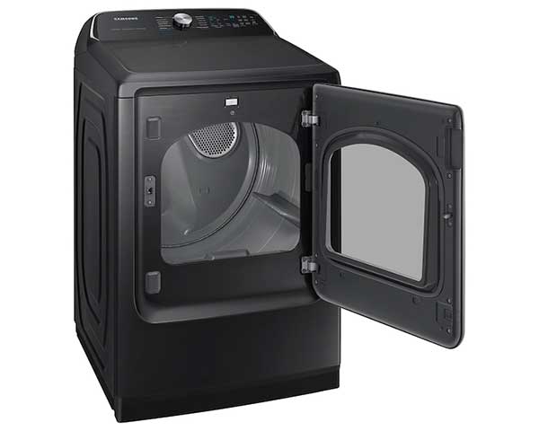 Brushed Black Smart Electric Dryer With Steam Sanitize HE 7.4' second view