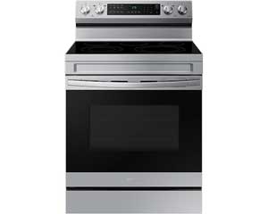 Smart Freestanding Electric Range - No-Preheat Air Fry & Convection Stainless 6.3'