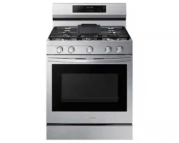 Smart Freestanding Gas Range with No-Preheat Air Fry, Convection & Stainless Cooktop in Stainless Steel 6'