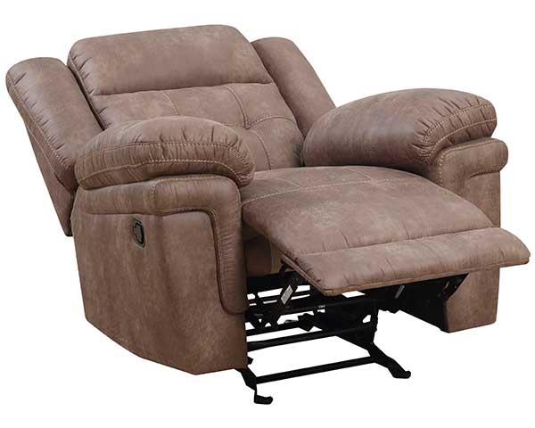 Cocoa Brown Recliner That Rocks second view