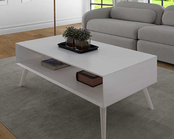 White Wood Coffee Table