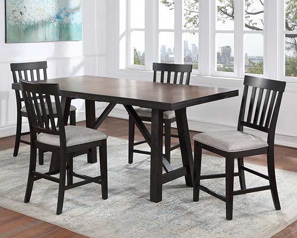 Counter-Height Dining Table With 4 Chairs