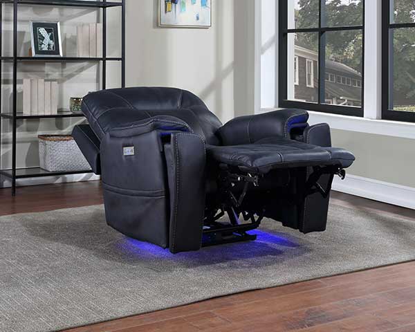 Ocean Blue Power Recliner