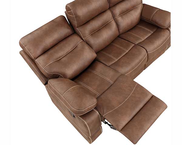 Brown Sofa With Recliner second view