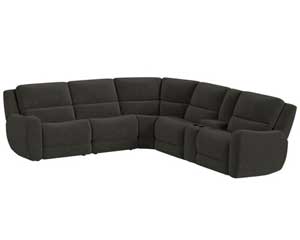 Power Sofa Sectional That Reclines 6 Piece Granite Gray