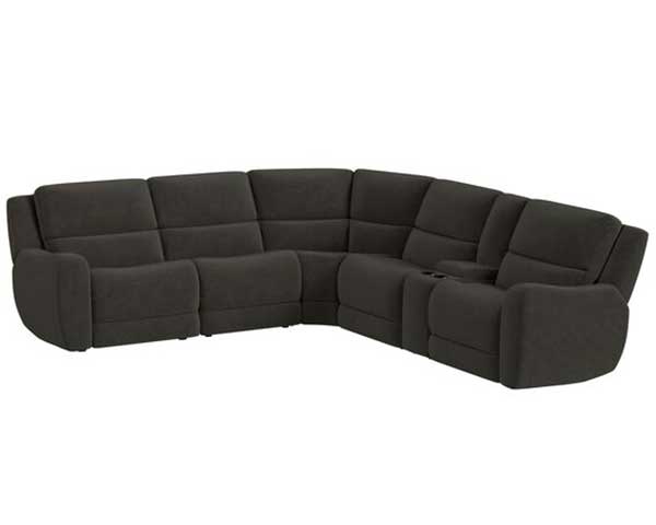 Power Sofa Sectional That Reclines 6 Piece Granite Gray