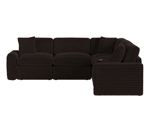 Espresso Power Sectional That Reclines 6 Piece second view