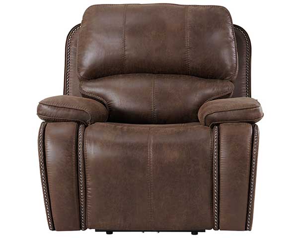 Brown Power Recliner With Power Headrest second view