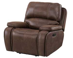 Brown Power Recliner With Power Headrest